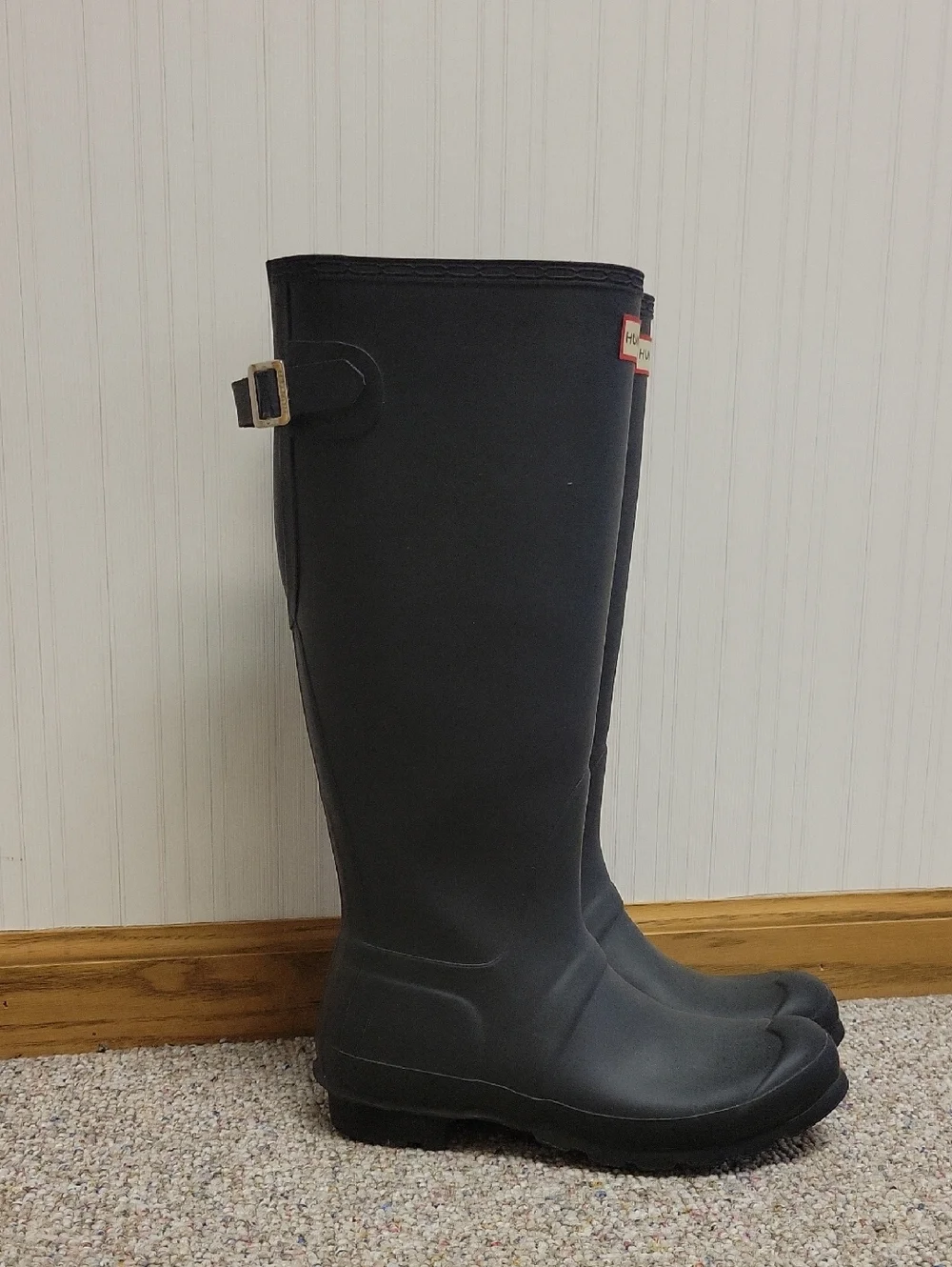 Hunter Women's Original Tall Rain Boots - Black Sz 7. Farmhouse Old Money